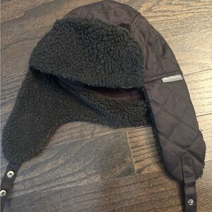 Ben Sherman Black Quilted Trapper Hat